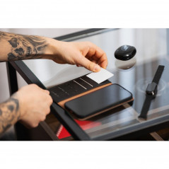Peněženkové pouzdro Forcell F-PROTECT RFID Blocker Book na Apple iPhone 14 Pro Max Elegantní  Černý