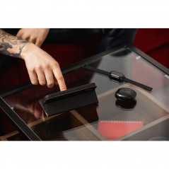 Peněženkové pouzdro Forcell F-PROTECT RFID Blocker Book na Apple iPhone 14 Pro Max Elegantní  Černý
