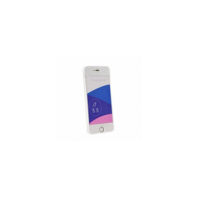 360 Ultra Slim Front+Back na Apple iPhone 8 Plus FORCELL Silikonové pouzdro Průhledný