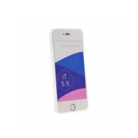 360 Ultra Slim Front+Back na Apple iPhone 8 Plus FORCELL Silikonové pouzdro Průhledný