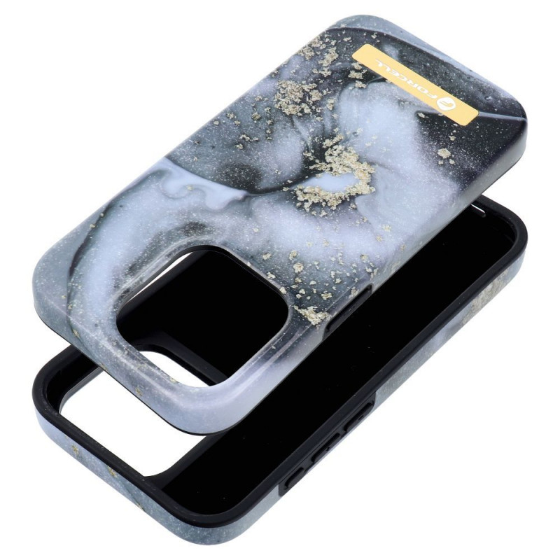 Kryt Forcell F-Pprotect Mirage na Apple iPhone 15 MagSAFE  Mramorová mlha