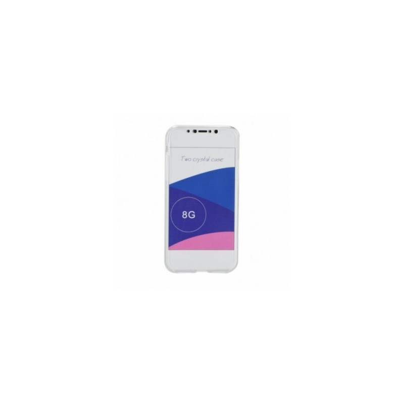 360 Ultra Slim Front+Back na Apple iPhone X FORCELL Silikonové pouzdro Průhledný