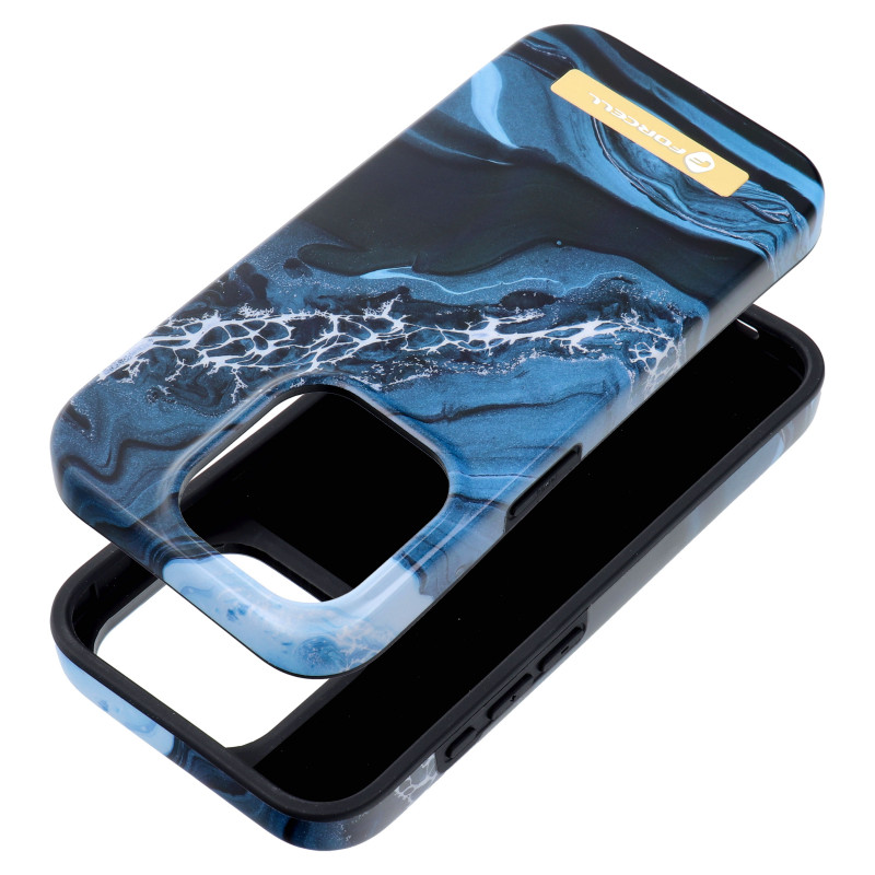 Kryt Forcell F-Pprotect Mirage na Apple iPhone 14 Pro Max MagSAFE  Oceánský mramor