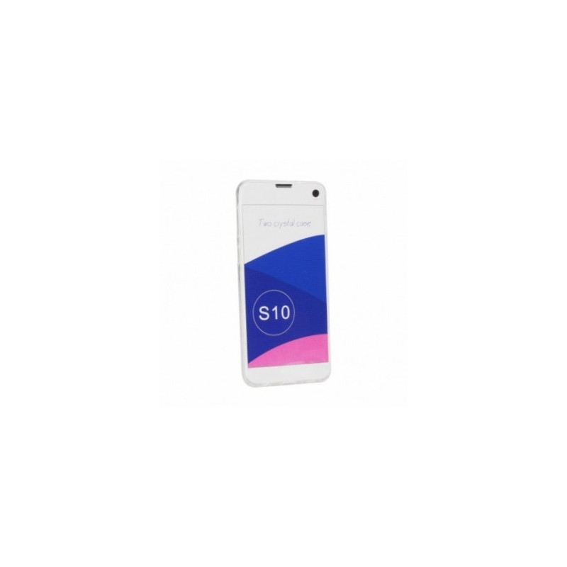 360 Ultra Slim Front+Back na Samsung Galaxy S10 FORCELL Silikonové pouzdro Průhledný