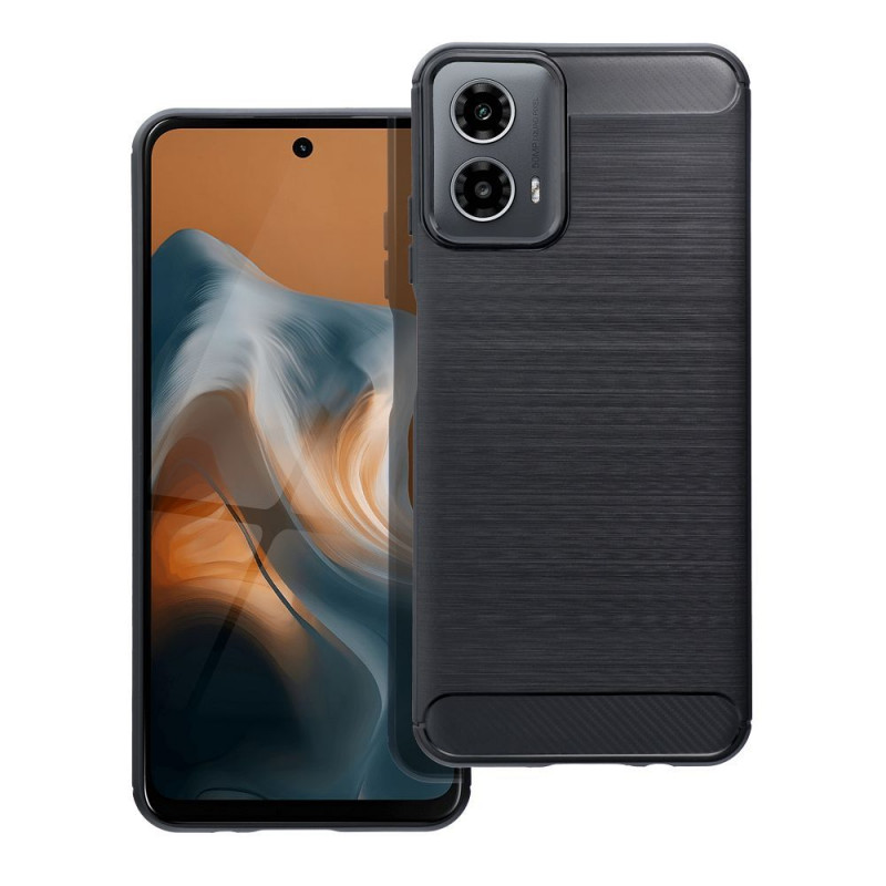 Kryt Carbon na Motorola Moto G34 Elegantní  Černý