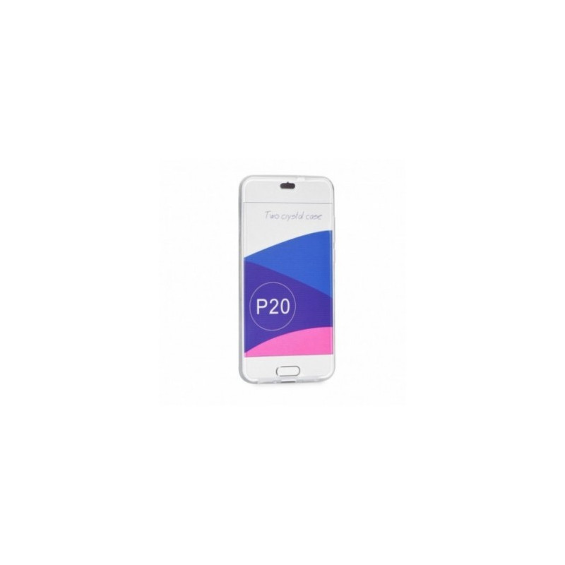 360 Ultra Slim Front+Back na Huawei P20 Pro FORCELL Silikonové pouzdro Průhledný