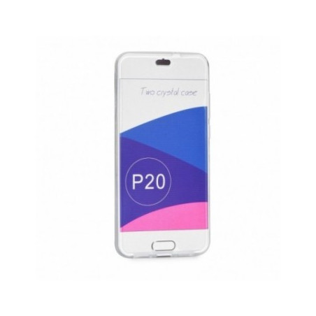 360 Ultra Slim Front+Back na Huawei P20 Pro FORCELL Silikonové pouzdro Průhledný