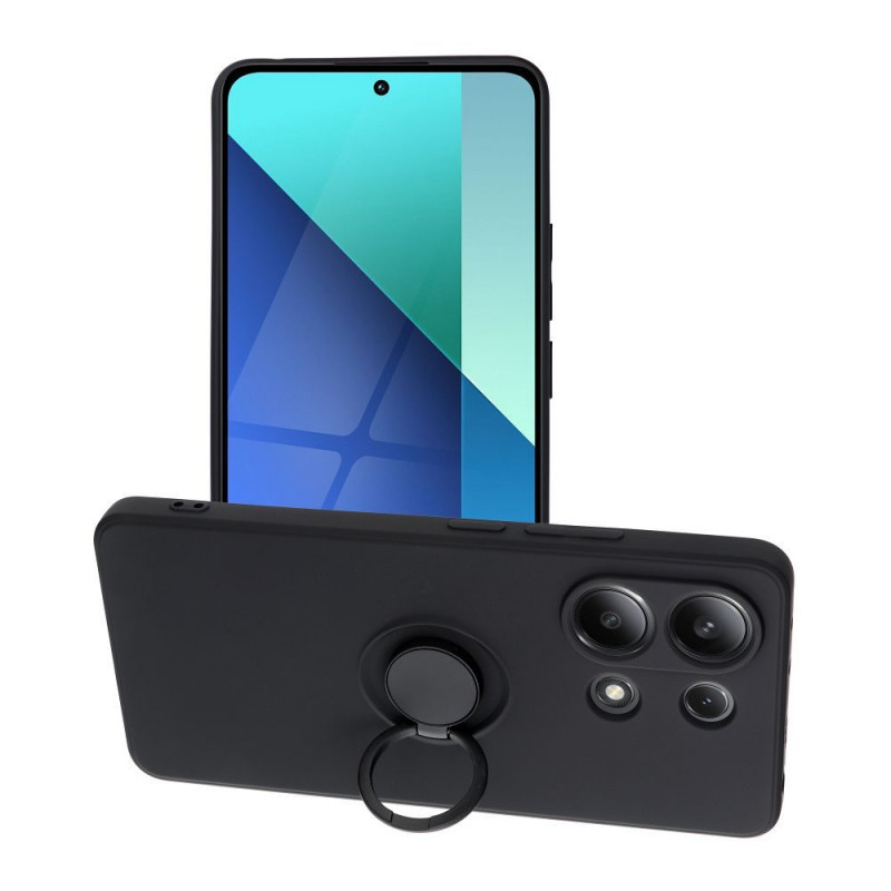 Kryt Silicone ring na XIAOMI Redmi Note 13 4G Černý