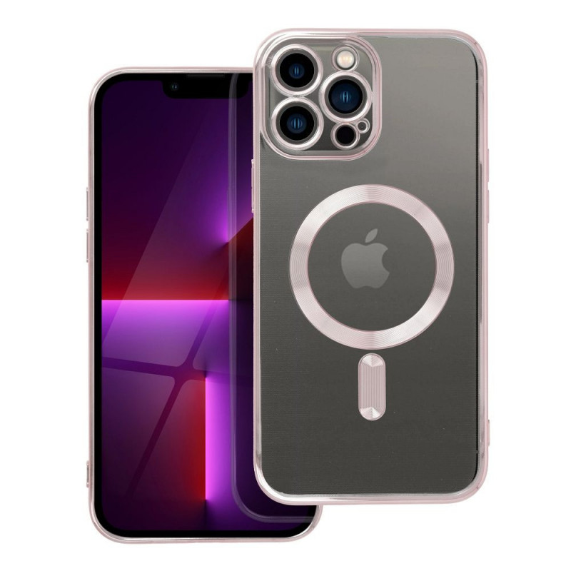 Kryt Electro Mag na Apple iPhone 13 Pro Max MagSAFE  Růžovo-zlatý