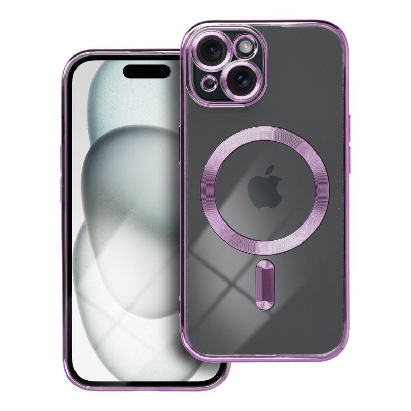 Kryt Electro Mag na Apple iPhone 15 MagSAFE  Hluboká fialová