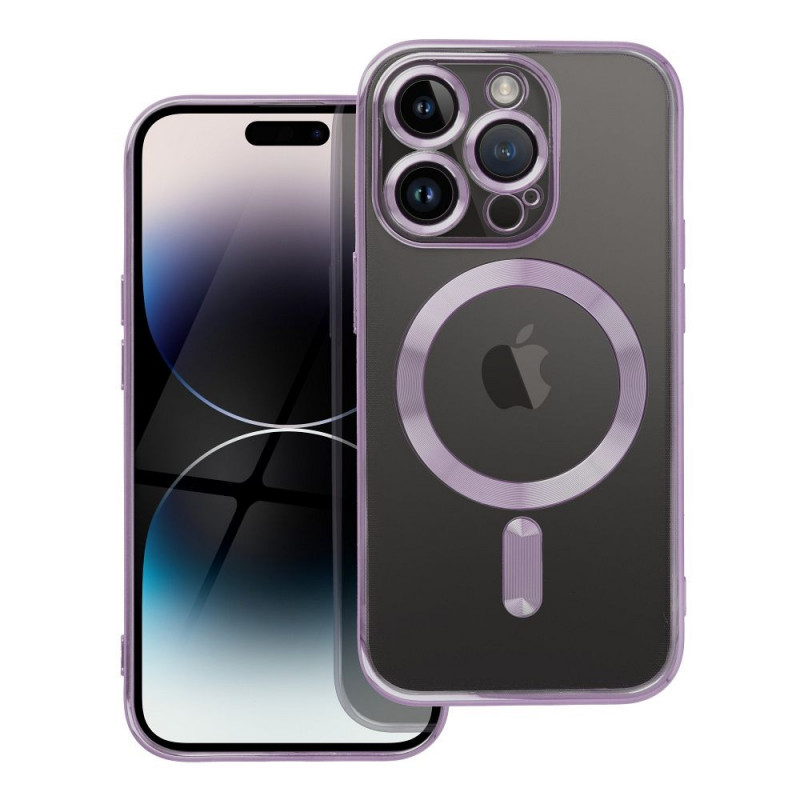 Kryt Electro Mag na Apple iPhone 14 Pro MagSAFE  Hluboká fialová