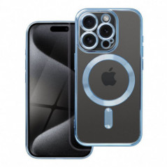 Kryt Electro Mag na Apple iPhone 15 Pro MagSAFE  Modrý