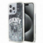 Kryt DKNY Liquid Glitters Arch Logo na Apple iPhone 13 Pro Max Černý
