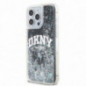 Kryt DKNY Liquid Glitters Arch Logo na Apple iPhone 13 Pro Max Černý