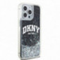 Kryt DKNY Liquid Glitters Arch Logo na Apple iPhone 13 Pro Max Černý