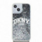 Kryt DKNY Liquid Glitters Arch Logo na Apple iPhone 14 Černý