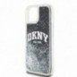 Kryt DKNY Liquid Glitters Arch Logo na Apple iPhone 14 Černý