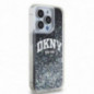 Kryt DKNY Liquid Glitters Arch Logo na Apple iPhone 14 Pro Černý