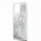 Kryt DKNY Liquid Glitters Arch Logo na Apple iPhone 15 Pro Max Bílý