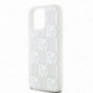 Kryt DKNY Liquid Glitters Checkered Pattern na Apple iPhone 15 Pro Max Bílý