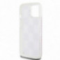 Kryt DKNY Liquid Glitters Checkered Pattern na Apple iPhone 15 Růžový
