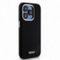 Kryt DKNY Silicone Horizontal Metal Logo na Apple iPhone 14 Pro MagSAFE  Černý