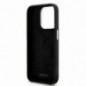 Kryt DKNY Silicone Horizontal Metal Logo na Apple iPhone 14 Pro MagSAFE  Černý