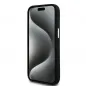 Kryt DKNY Silicone Horizontal Metal Logo na Apple iPhone 15 Plus MagSAFE  Černý