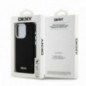 Kryt DKNY Silicone Horizontal Metal Logo na Apple iPhone 15 Pro MagSAFE  Černý