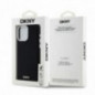 Kryt DKNY Silicone Horizontal Metal Logo na Apple iPhone 15 Pro Max MagSAFE  Černý