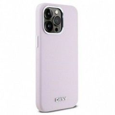 Kryt DKNY Silicone Horizontal Metal Logo na Apple iPhone 14 Pro Max MagSAFE  Růžový
