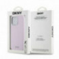 Kryt DKNY Silicone Horizontal Metal Logo na Apple iPhone 14 Pro Max MagSAFE  Růžový