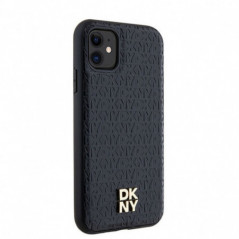 Kryt DKNY Pu Repeat Pattern Stack Logo na Apple iPhone 11 MagSAFE  Černý