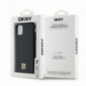 Kryt DKNY Pu Repeat Pattern Stack Logo na Apple iPhone 11 MagSAFE  Černý
