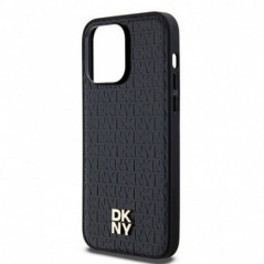 Kryt DKNY Pu Repeat Pattern Stack Logo na Apple iPhone 13 Pro MagSAFE  Černý