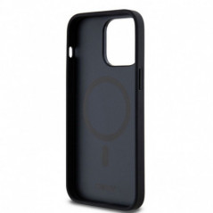 Kryt DKNY Pu Repeat Pattern Stack Logo na Apple iPhone 13 Pro MagSAFE  Černý