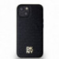 Kryt DKNY Pu Repeat Pattern Stack Logo na Apple iPhone 14 MagSAFE  Černý