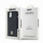 Kryt DKNY Pu Repeat Pattern Stack Logo na Apple iPhone 14 MagSAFE  Černý