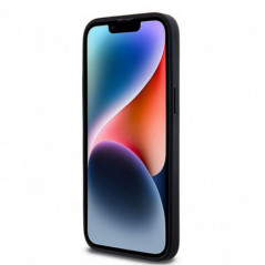 Kryt DKNY Pu Repeat Pattern Stack Logo na Apple iPhone 14 Pro Max MagSAFE  Černý