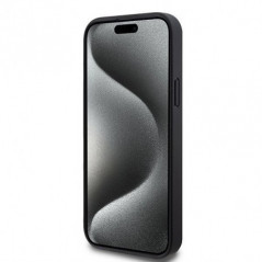 Kryt DKNY Pu Repeat Pattern Stack Logo na Apple iPhone 15 Plus MagSAFE  Černý