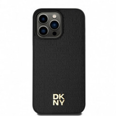 Kryt DKNY Pu Repeat Pattern Stack Logo na Apple iPhone 15 Pro Max MagSAFE  Černý
