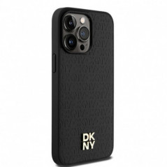 Kryt DKNY Pu Repeat Pattern Stack Logo na Apple iPhone 15 Pro Max MagSAFE  Černý