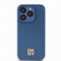 Kryt DKNY Pu Repeat Pattern Stack Logo na Apple iPhone 15 Pro MagSAFE  Modrý