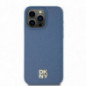 Kryt DKNY Pu Repeat Pattern Stack Logo na Apple iPhone 15 Pro Max MagSAFE  Modrý