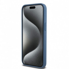 Kryt DKNY Pu Repeat Pattern Stack Logo na Apple iPhone 15 Pro Max MagSAFE  Modrý