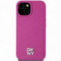 Kryt DKNY Pu Repeat Pattern Stack Logo na Apple iPhone 15 MagSAFE  Růžový