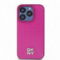 Kryt DKNY Pu Repeat Pattern Stack Logo na Apple iPhone 15 Pro MagSAFE  Růžový