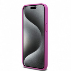 Kryt DKNY Pu Repeat Pattern Stack Logo na Apple iPhone 15 Pro Max MagSAFE  Růžový