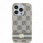 Kryt DKNY Checkered Pattern Printed Stripes na Apple iPhone 11 MagSAFE  Béžový