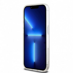 Kryt DKNY Repeat Texture Pattern Stripe na Apple iPhone 13 Pro Max MagSAFE  Růžový